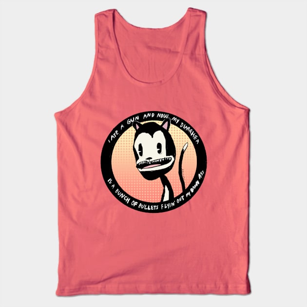 Diarrhea Gun Tank Top by bransonreese